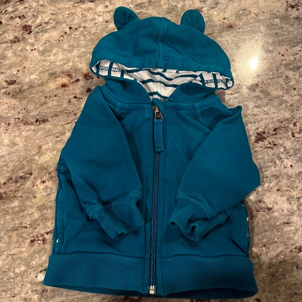 Hanna Andersson Zip Up Hoodie, size 3-6 months